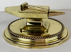 Yunque inglés antiguo de latón para cerillas