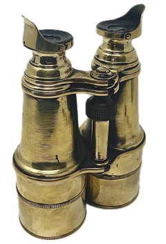 Antique English Brass Binoculars, Circa 1910.