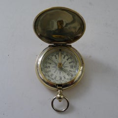 Antique English Brass Cased Compass c.1900