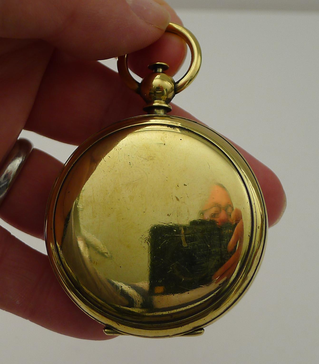 Antique English Brass Cased Compass Reg. No. For 1903 For Sale 3
