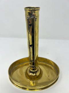 Antique English Brass Chamber Stick circa 1860