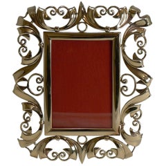 Antique English Brass Photograph Frame, circa 1890 Antique English Brass Photograph Frame, circa 1890