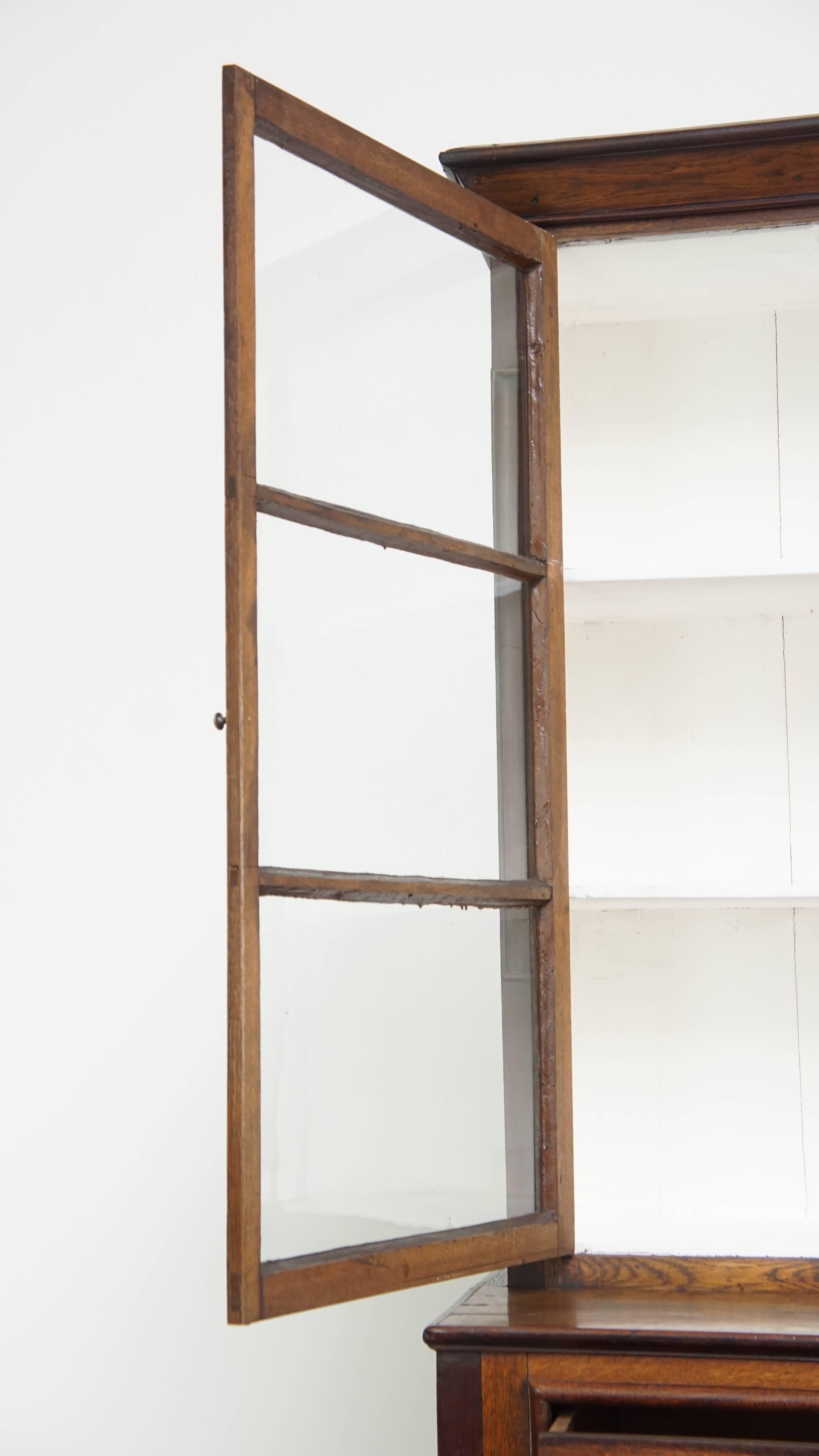 Glass Antique English Buffet / Bookcase from the Early 19th Century For Sale
