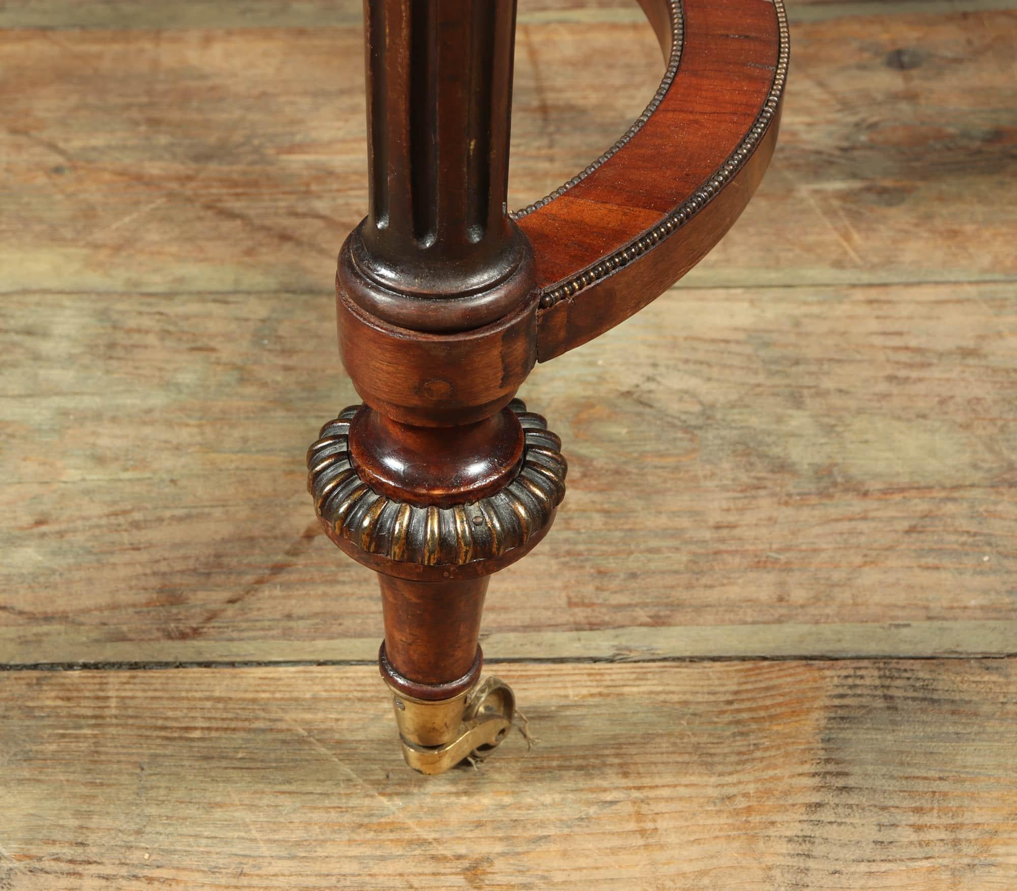 Antique English Burr Walnut Inlaid Writing Table, c1880 1