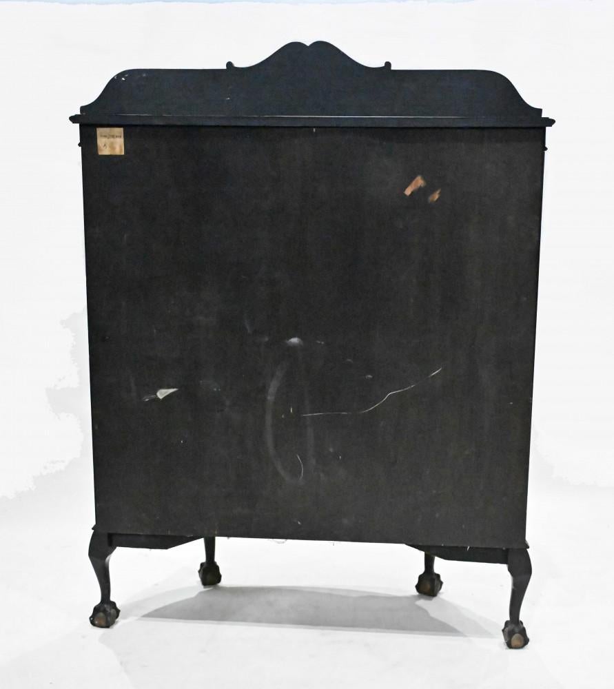 Antique English Cabinet Lacquered Chinoiserie Hille and Co 2
