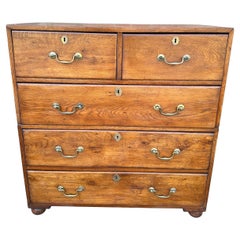 Antique English Campaign Style Chest