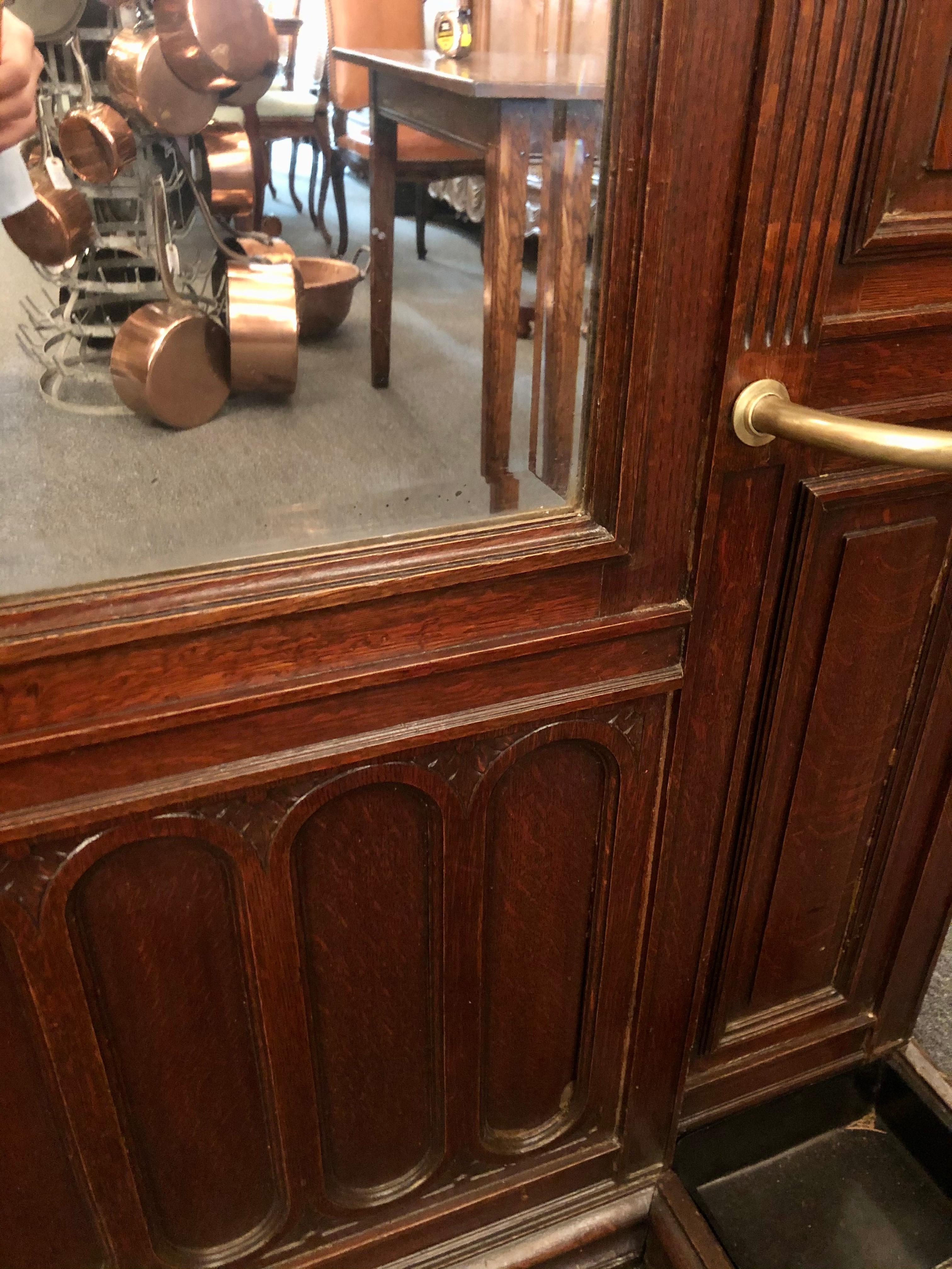 antique coat stand with mirror