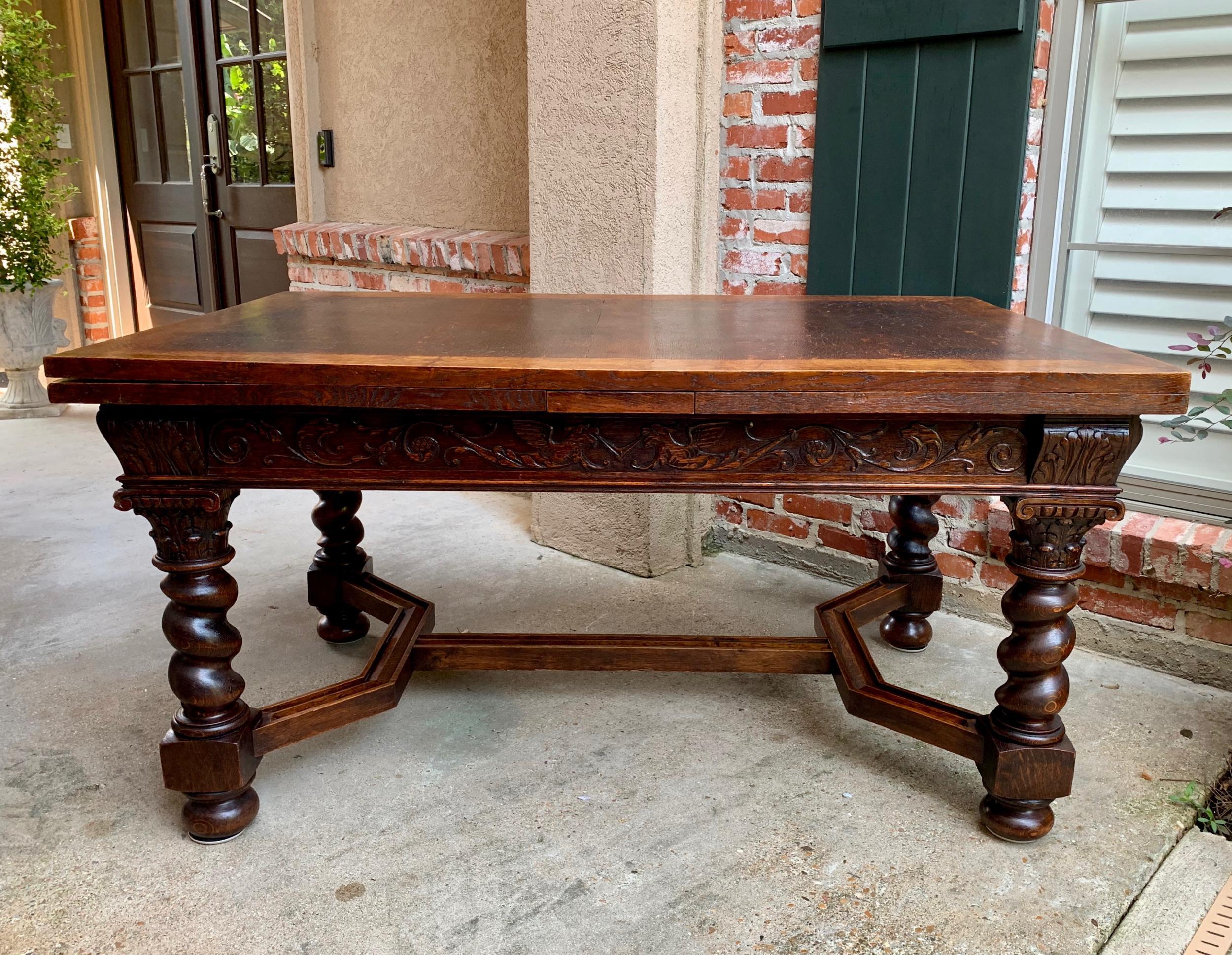 antique english oak dining table