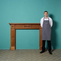 Antique English Carved Oak Fireplace