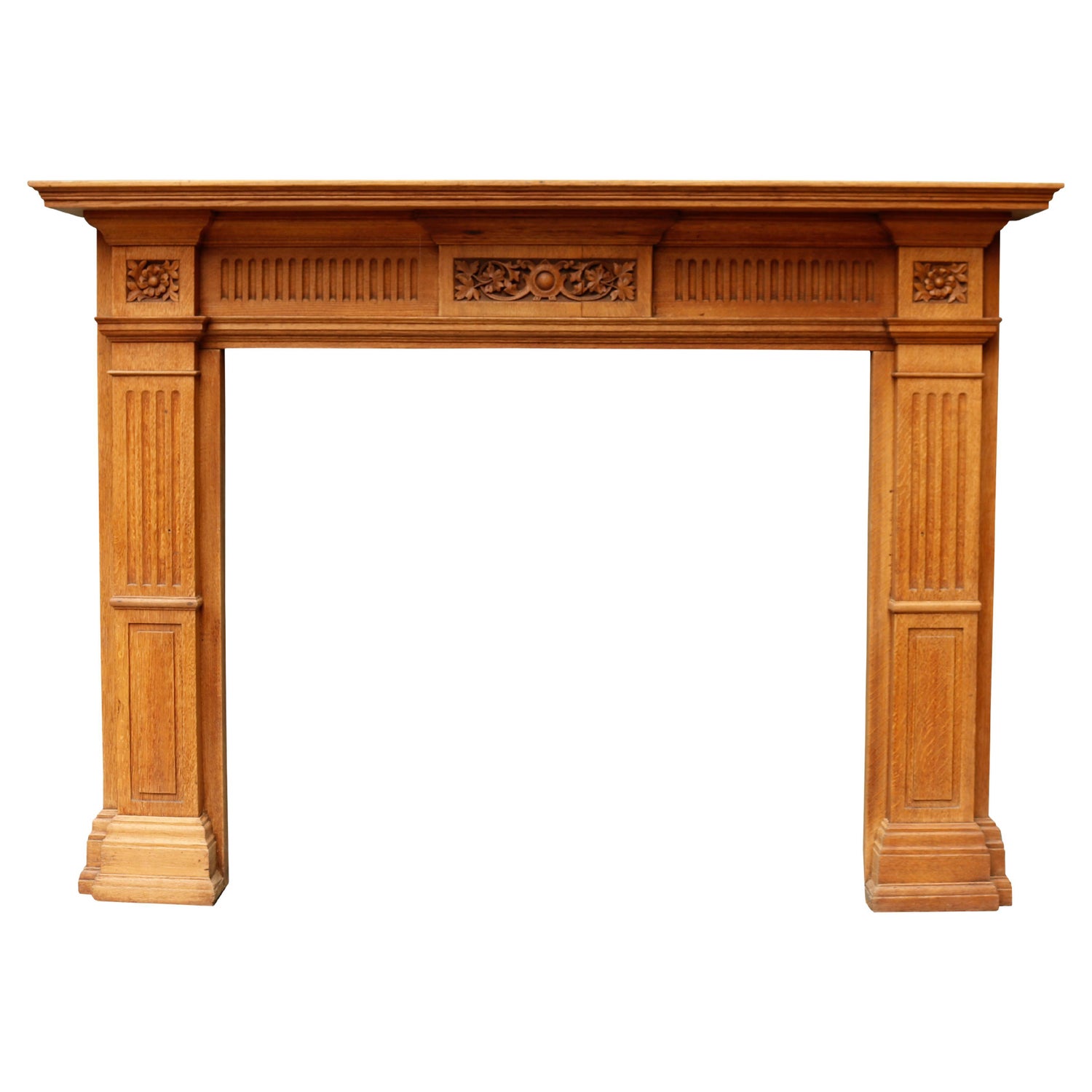Reclaimed Antique Oak Fireplace Surround For Sale at 1stDibs