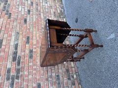 Antique English Carved Top Gateleg Table