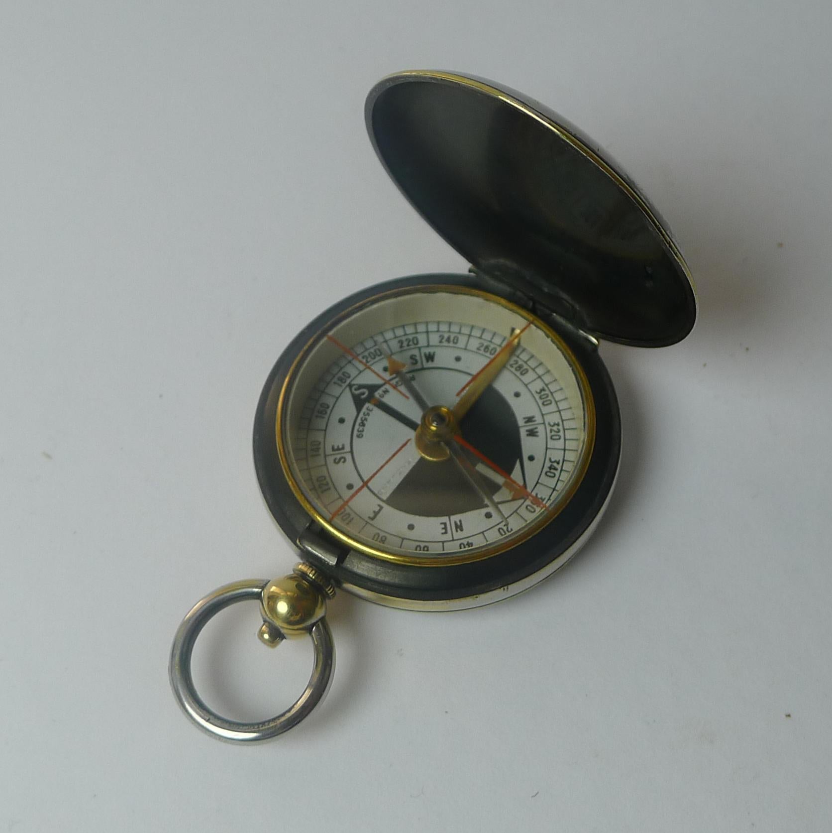 Edwardian Antique English Cased Compass - Reg. 1900