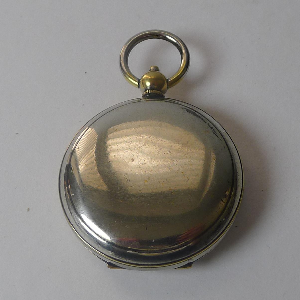 Brass Antique English Cased Compass - Reg. 1900