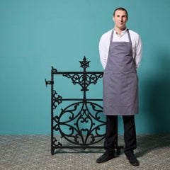 Antique English Cast Iron Garden Gate