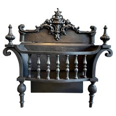 Antique English Cast Iron Regency Fire Grate