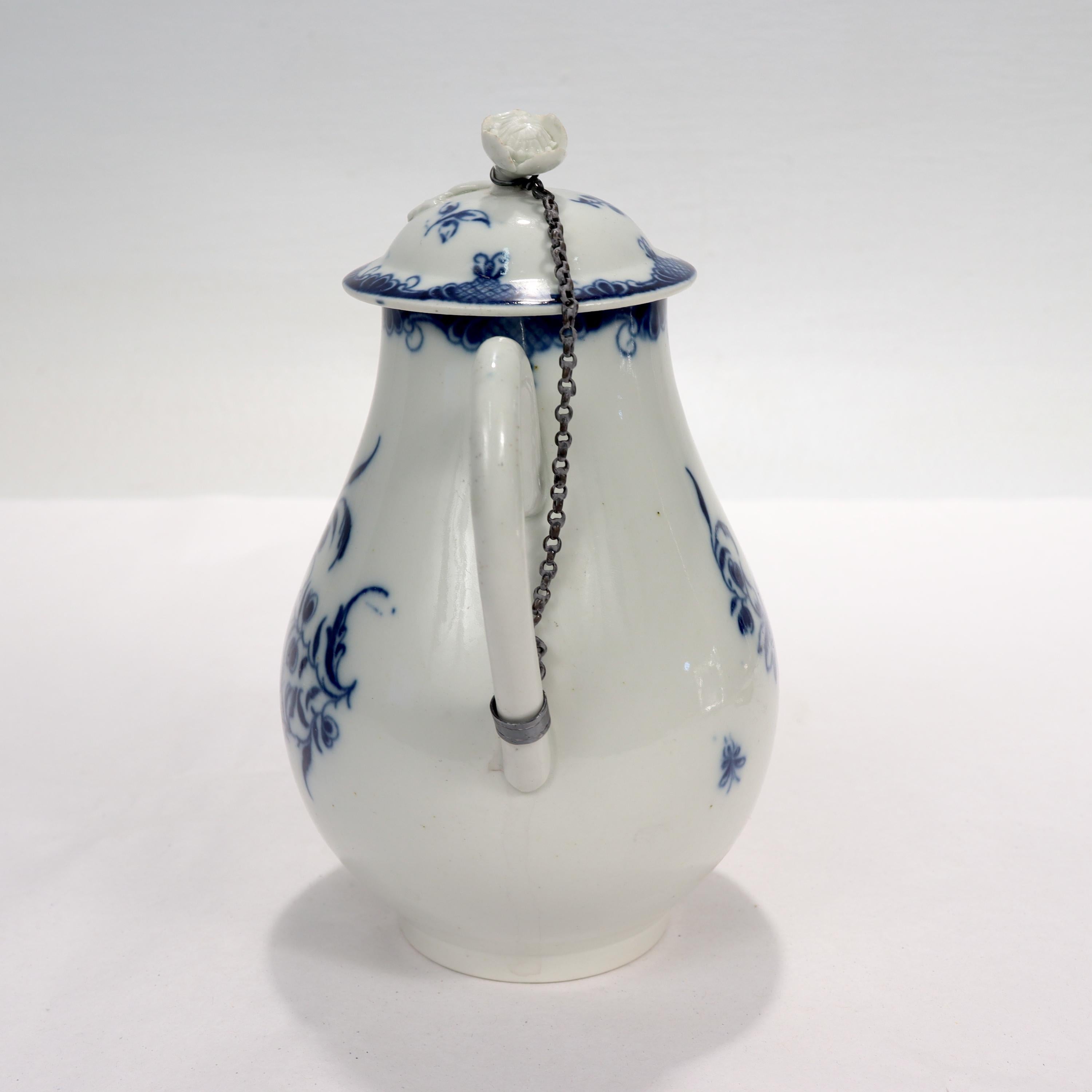 Anglais Pichet à lait ou cruche en porcelaine de Caughley Porcelain, Antiquités anglaises en vente