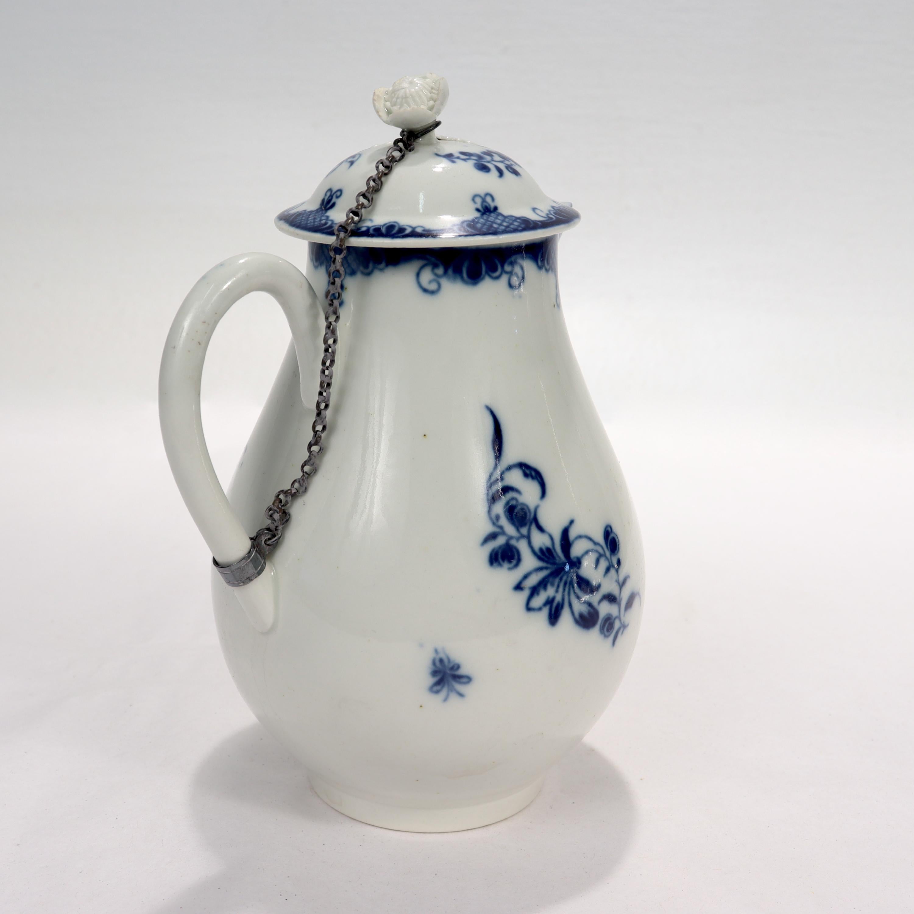 Pichet à lait ou cruche en porcelaine de Caughley Porcelain, Antiquités anglaises Bon état - En vente à Philadelphia, PA