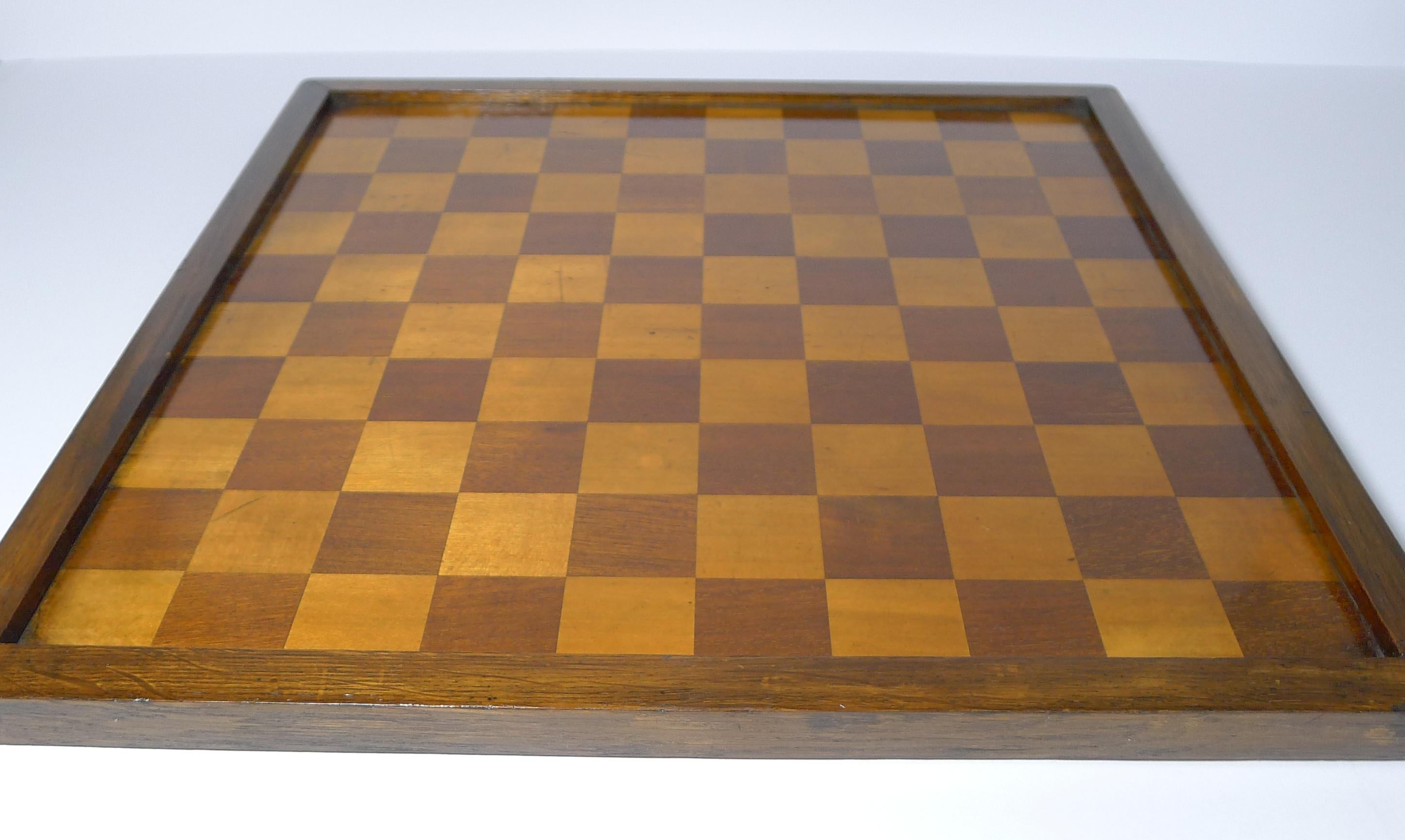 Anglais Ancien échiquier anglais / Jeu Des Dames, circa 1900