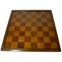 Antique English Chess Board / Jeu Des Dames, circa 1900