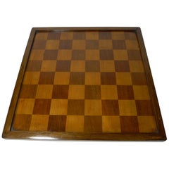Ancien échiquier anglais / Jeu Des Dames, circa 1900