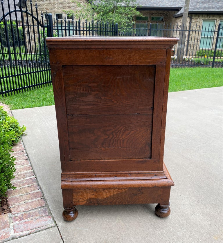 Antique English Chest on Chest of Drawers Jacobean Tudor Carved Oak