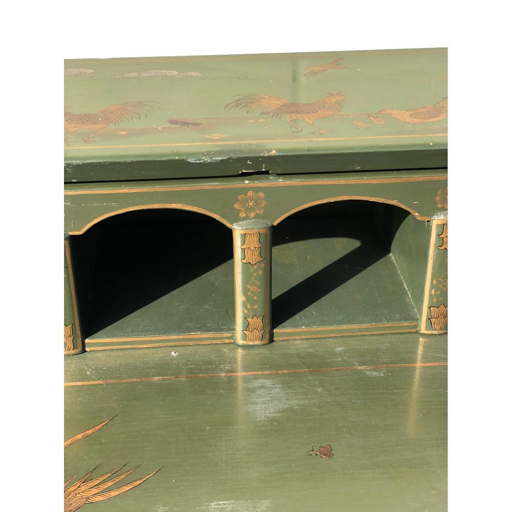 Antique English Chinoiserie Fall Front Desk 2