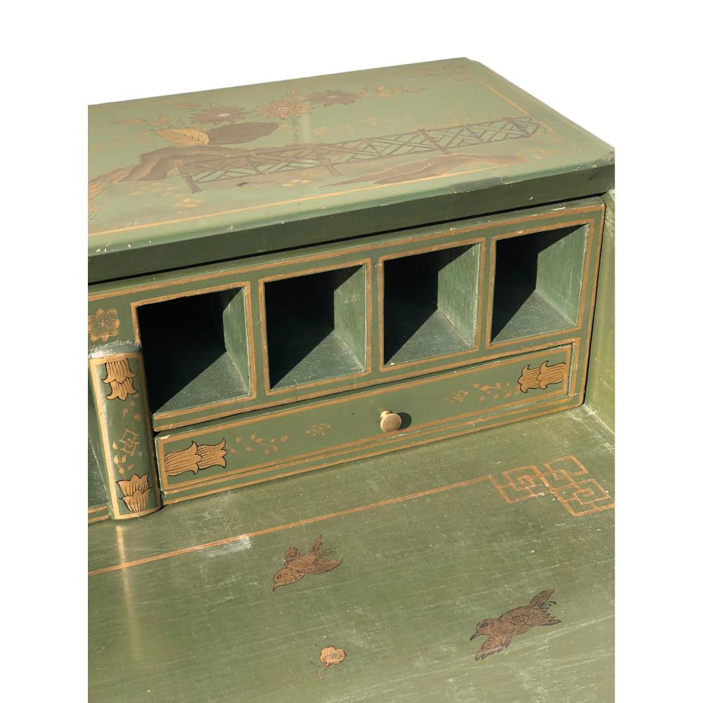 Antique English Chinoiserie Fall Front Desk 3