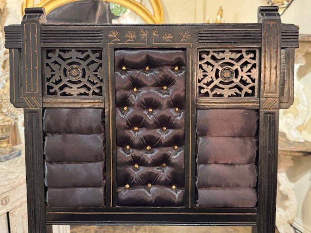 Antiker englischer Chinoiserie-Waschbeckenstuhl im Zustand „Gut“ im Angebot in Dallas, TX