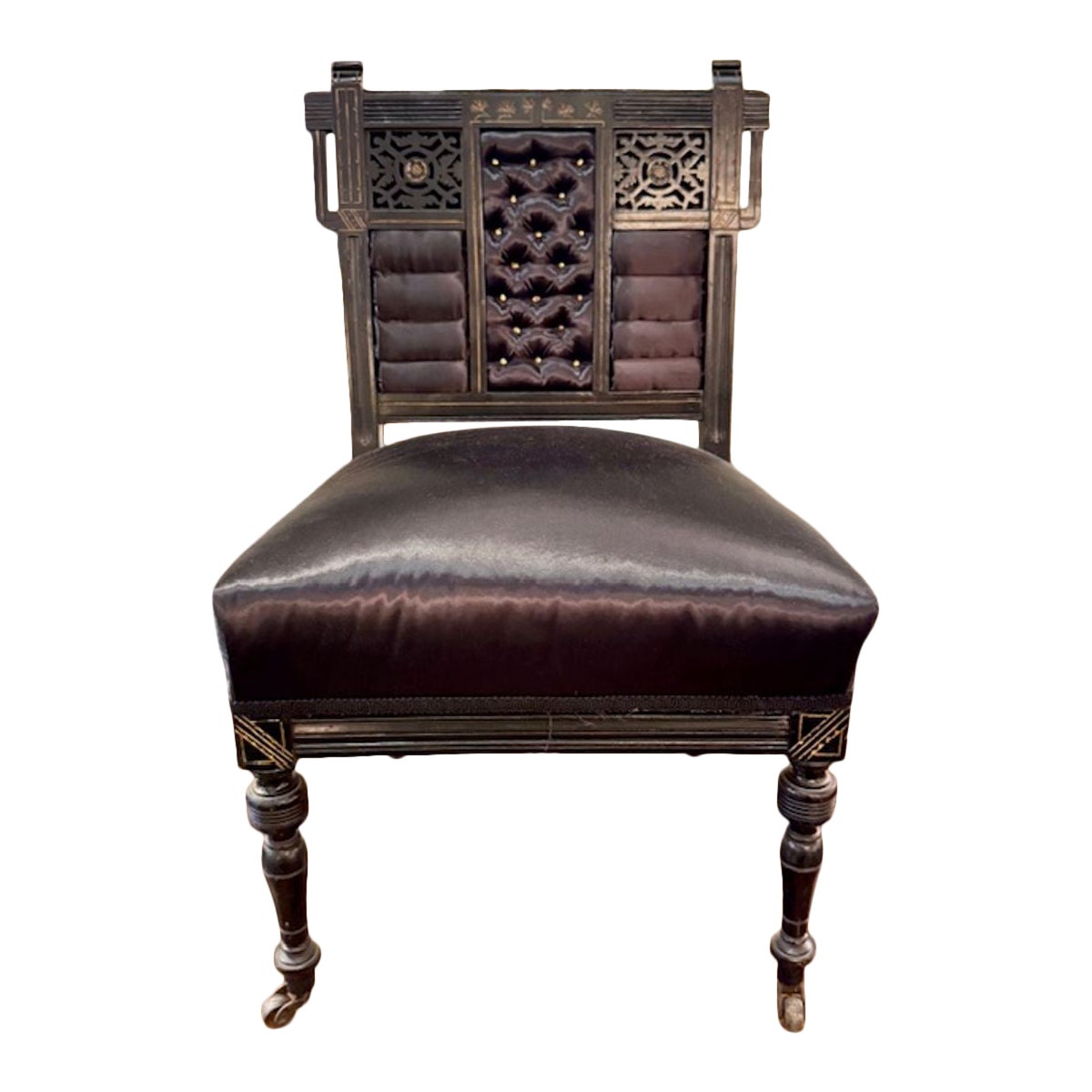Antiker englischer Chinoiserie-Waschbeckenstuhl im Angebot