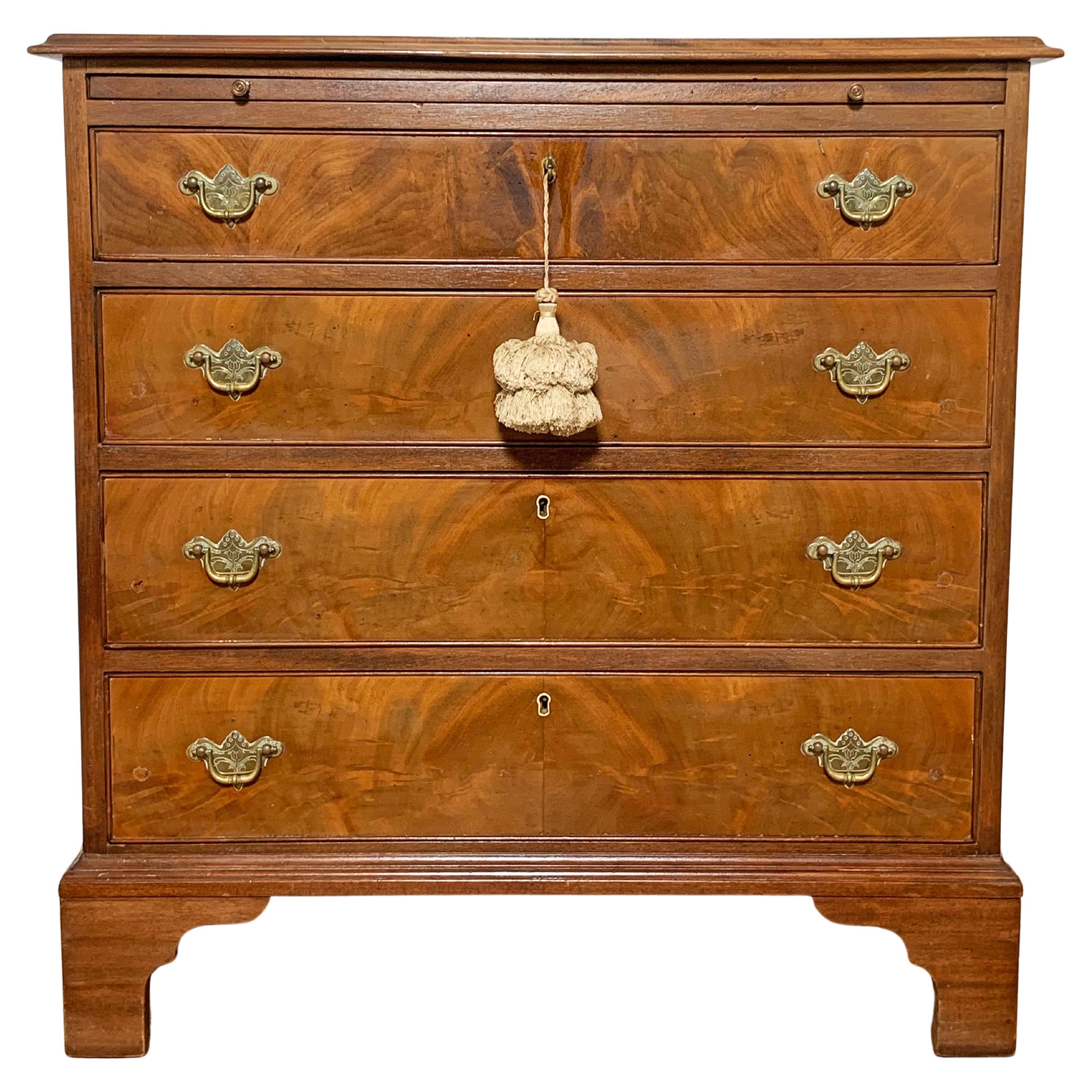 Antique English Chippendale Chest, Circa Late 18th Century