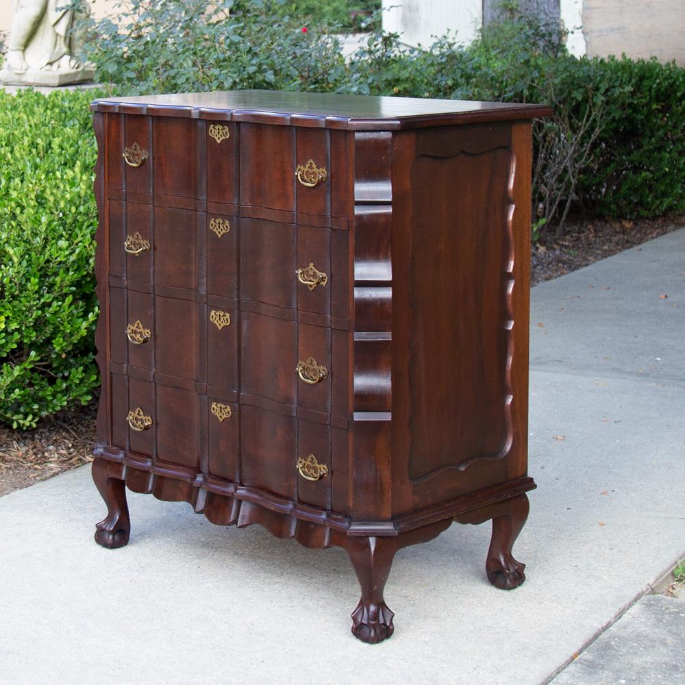 Hand-Crafted Antique English Chippendale Chest of Drawers