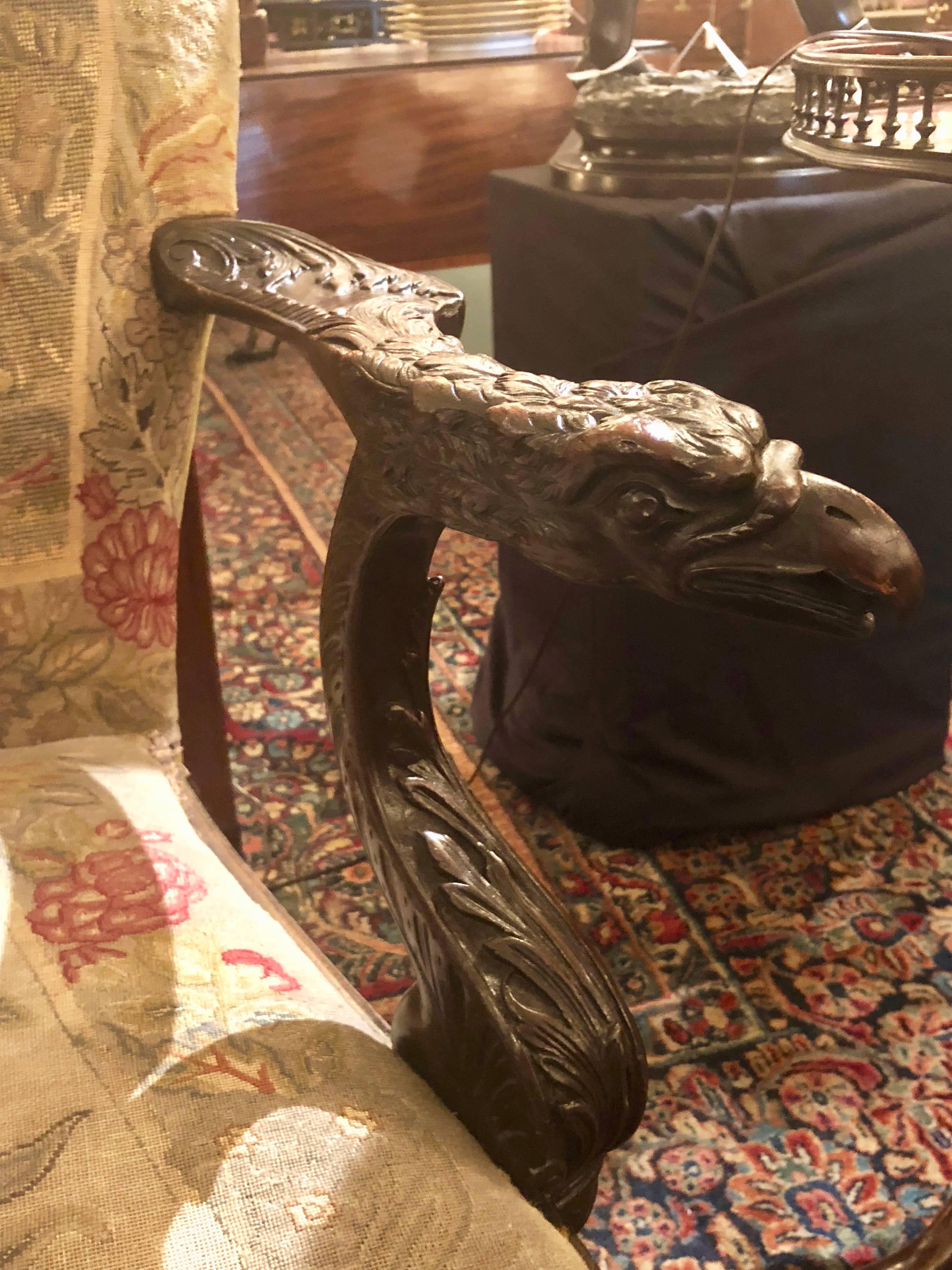 Antikes englisches Chippendale-Mahagoni-Sessel im Zustand „Gut“ im Angebot in New Orleans, LA