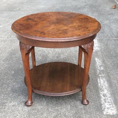 Antique English Chippendale Round End Table