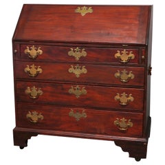 Antique English Chippendale Style Mahogany Drop Front Desk, circa 1800