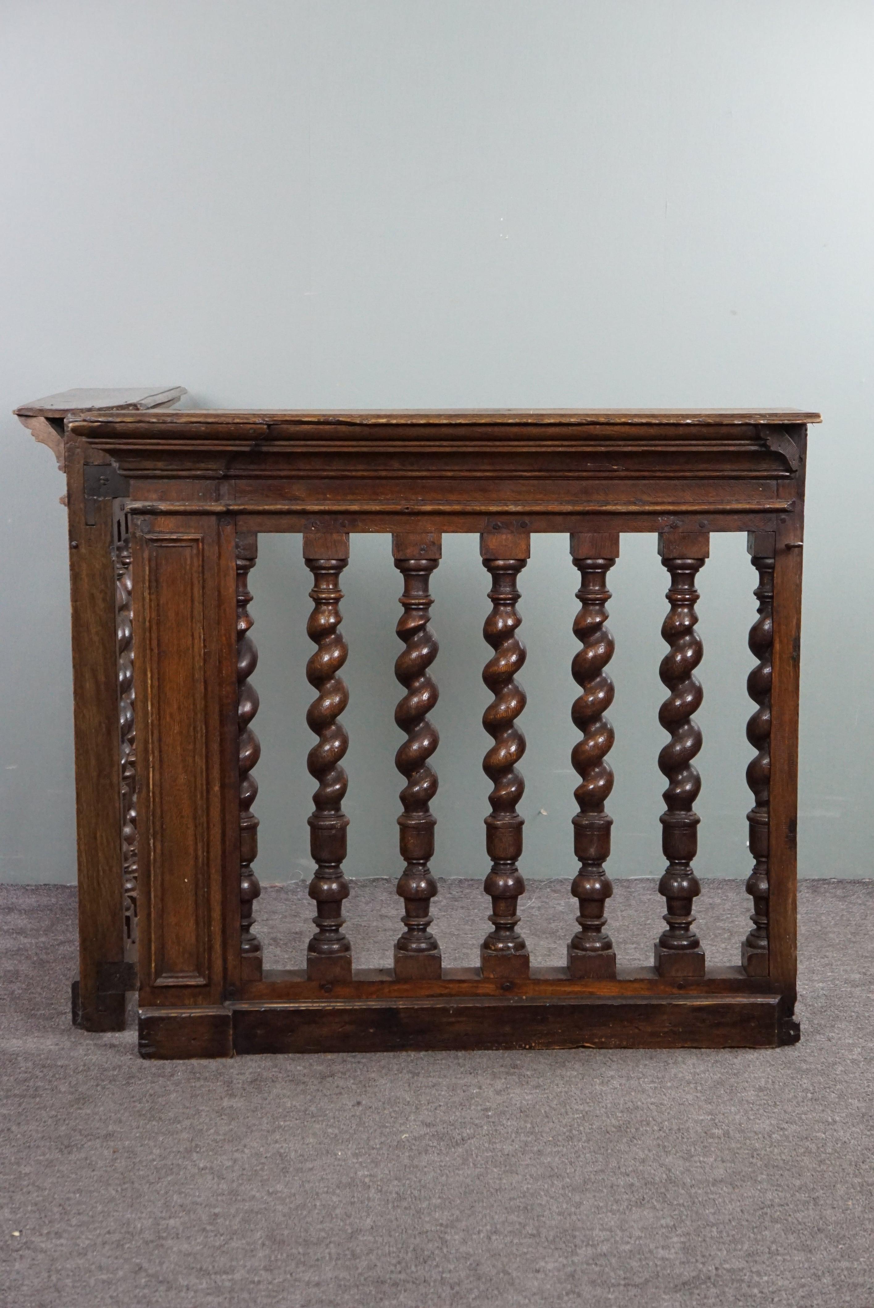 Hand-Crafted Antique English church balustrade