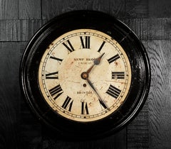 Antique English Clock Dial Face Industrial Bristol Fully Working