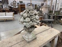 Antique English Composite Stone Fruit Basket