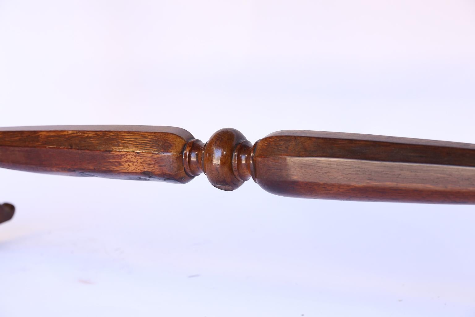 Antique English Console Table with Two Drawers 7