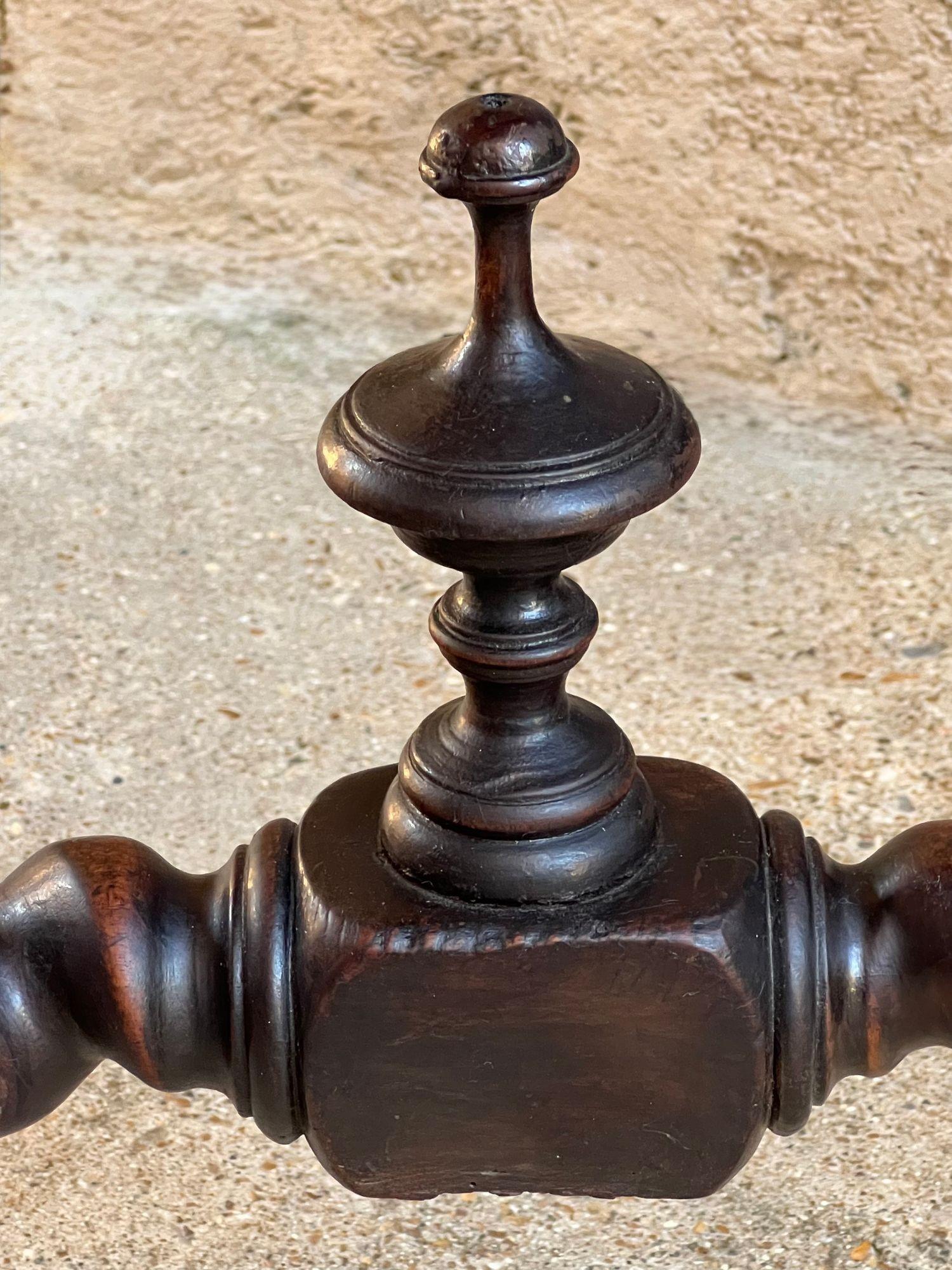 Antique English Console Table Writing Desk Jacobean Barley Twist Carved Oak For Sale 14