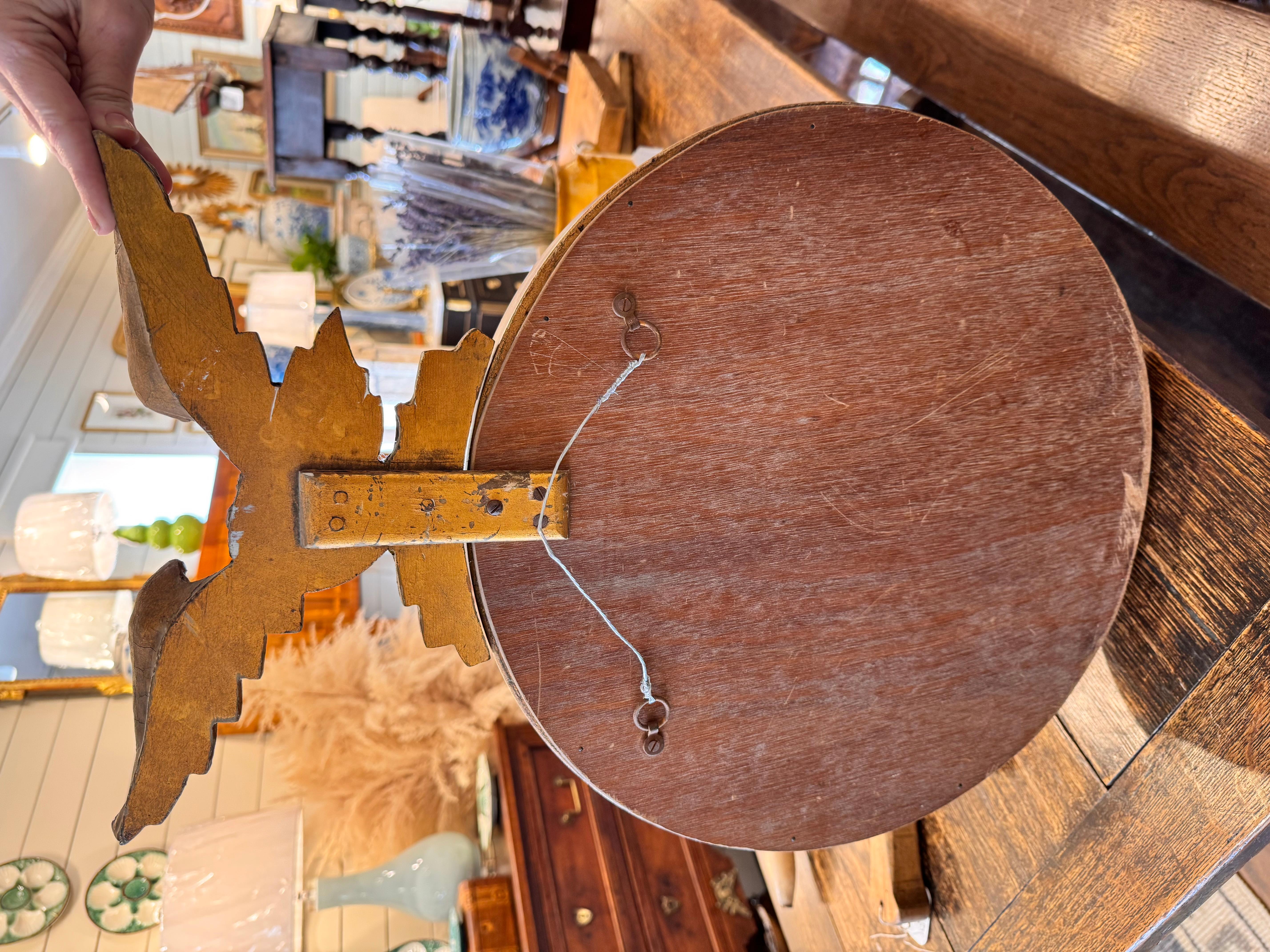 Antique English Convex Mirror 1
