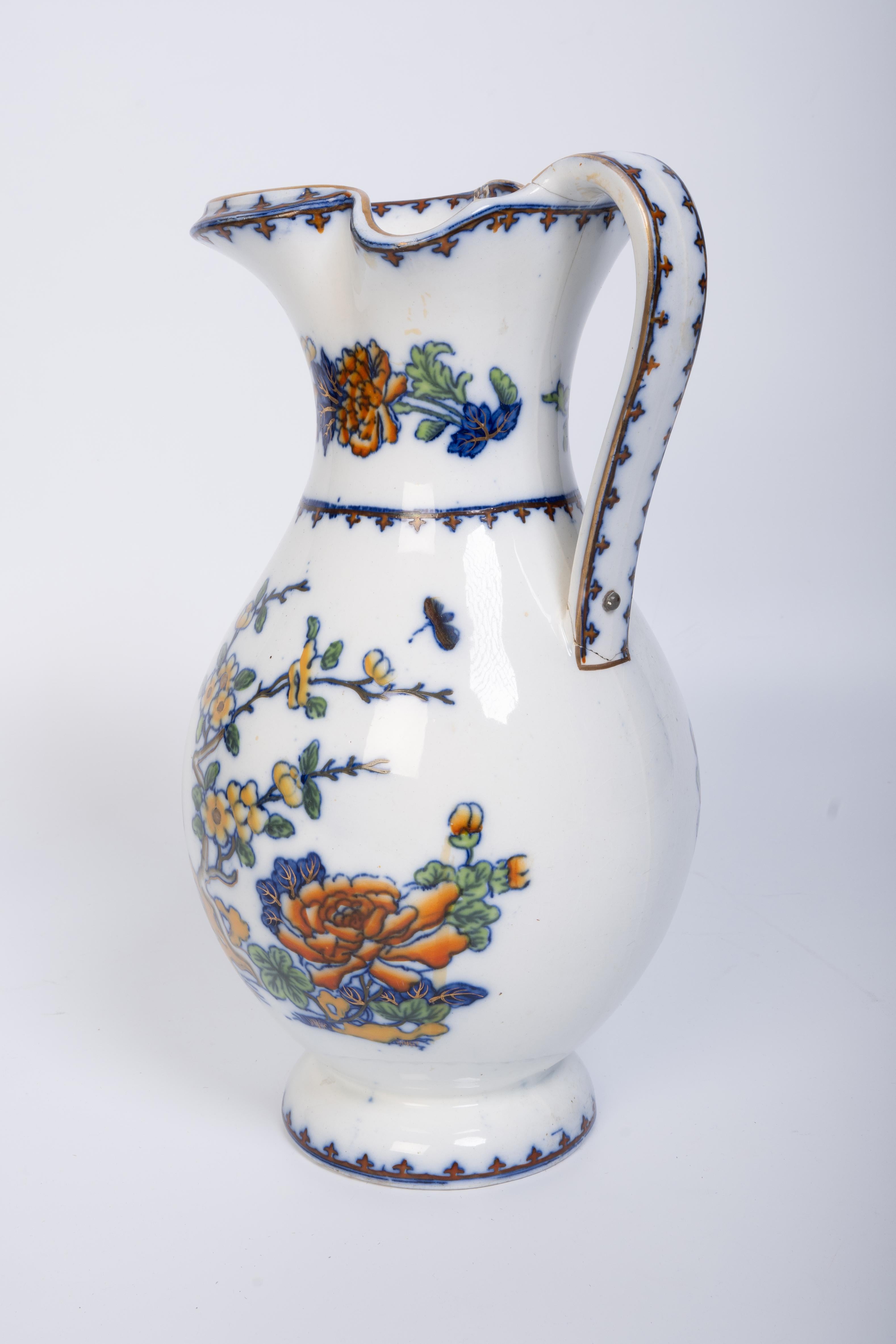 Antiguo aguamanil inglés Copeland & Garrett (Spode tardío) de ironita oriental C.1840 en venta 4