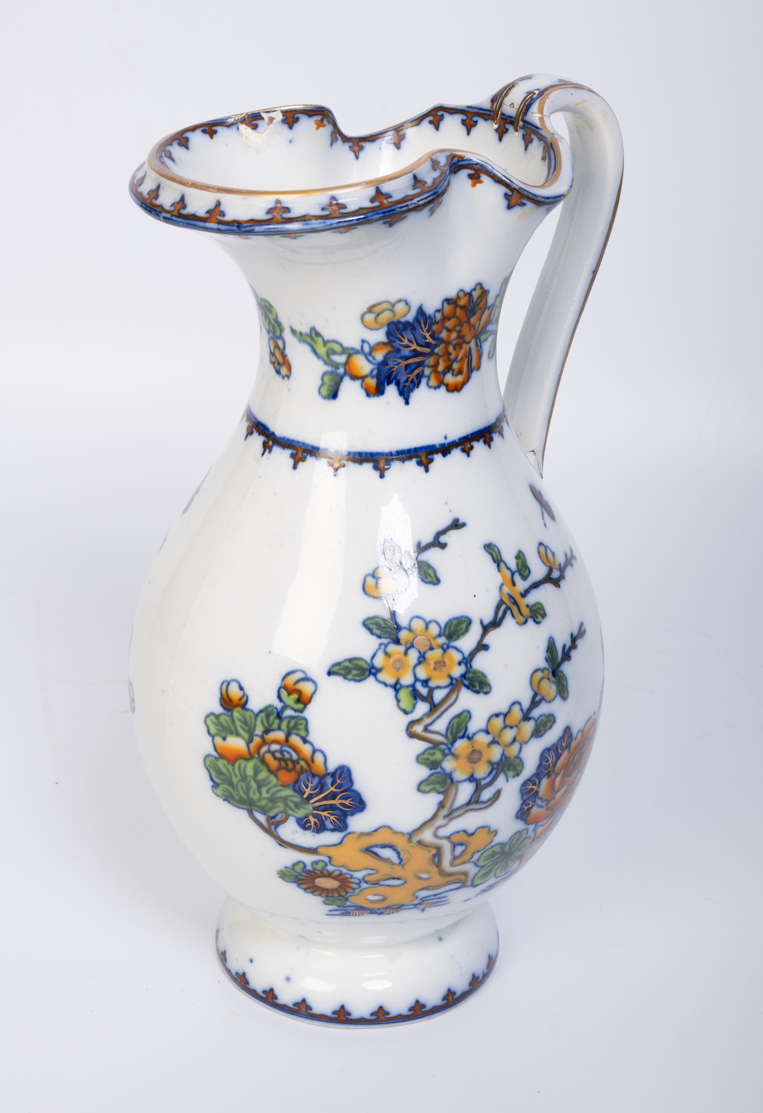 Antiguo aguamanil inglés Copeland & Garrett (Spode tardío) de ironita oriental C.1840 Inglés en venta