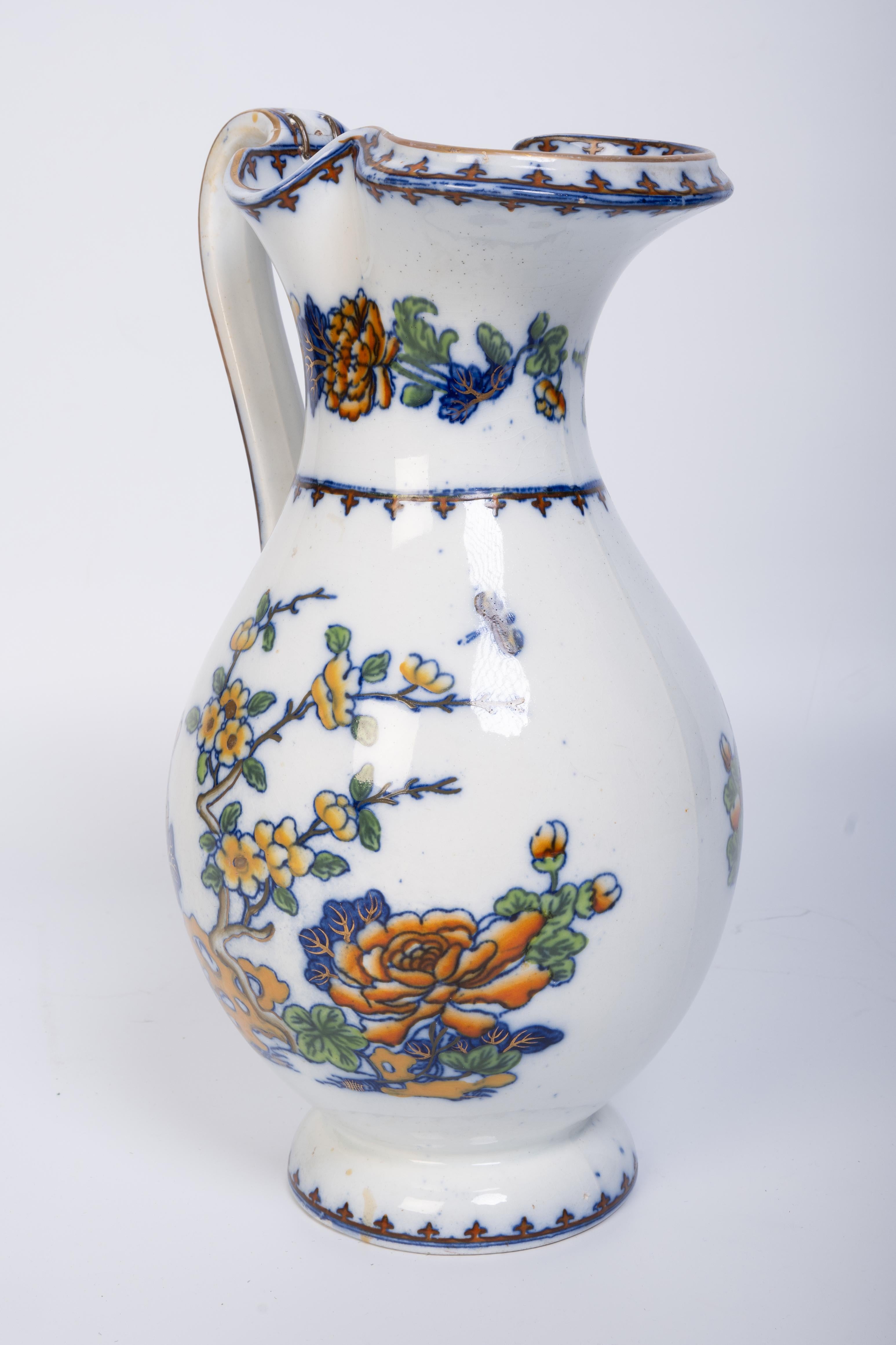 Antiguo aguamanil inglés Copeland & Garrett (Spode tardío) de ironita oriental C.1840 en venta 2