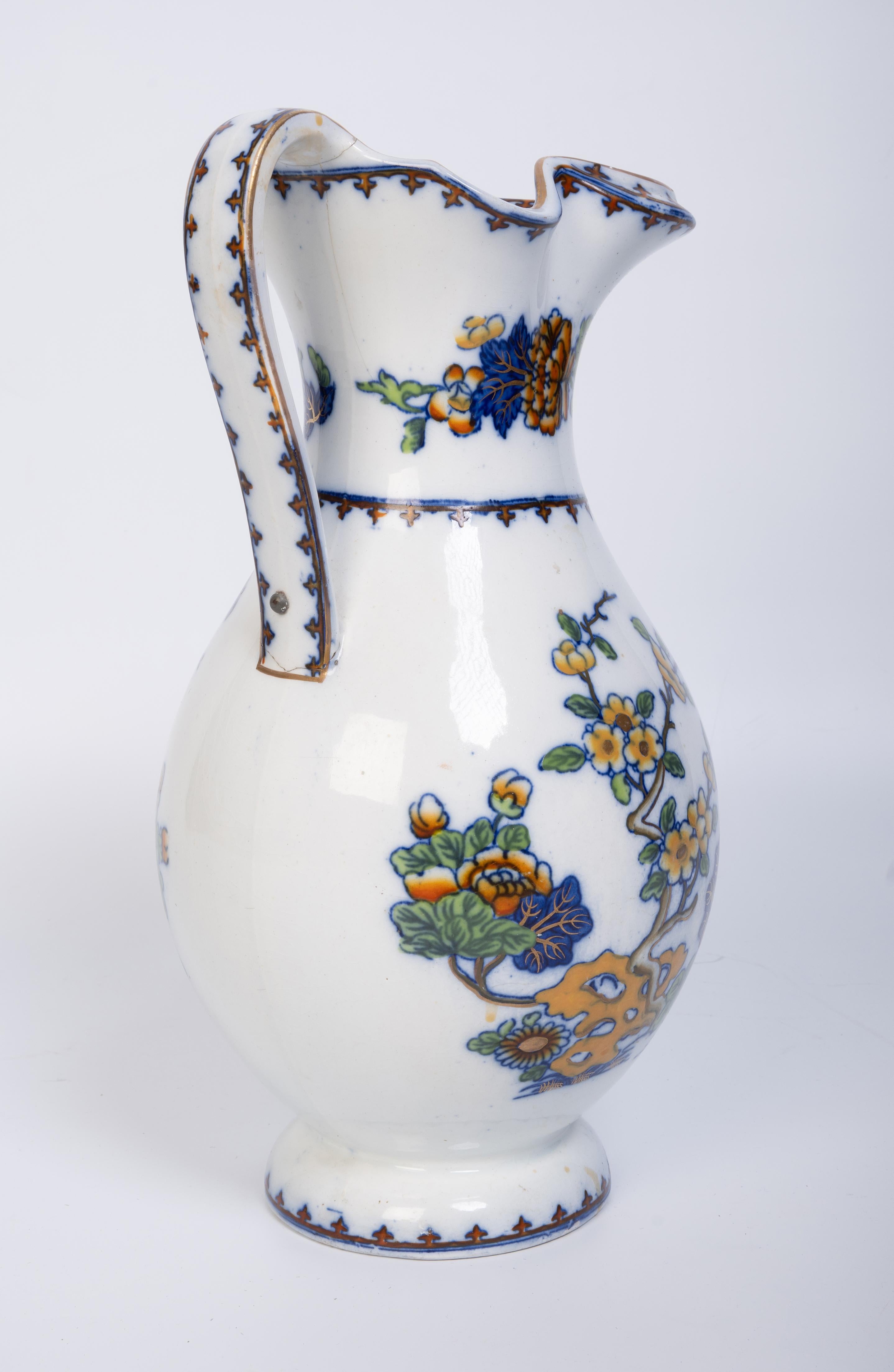 Antiguo aguamanil inglés Copeland & Garrett (Spode tardío) de ironita oriental C.1840 en venta 3