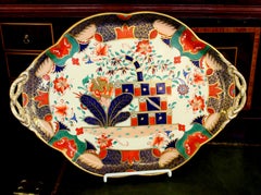 Antique English Copeland 'Spode' Earthenware Imari Cabaret or Vanity Tray