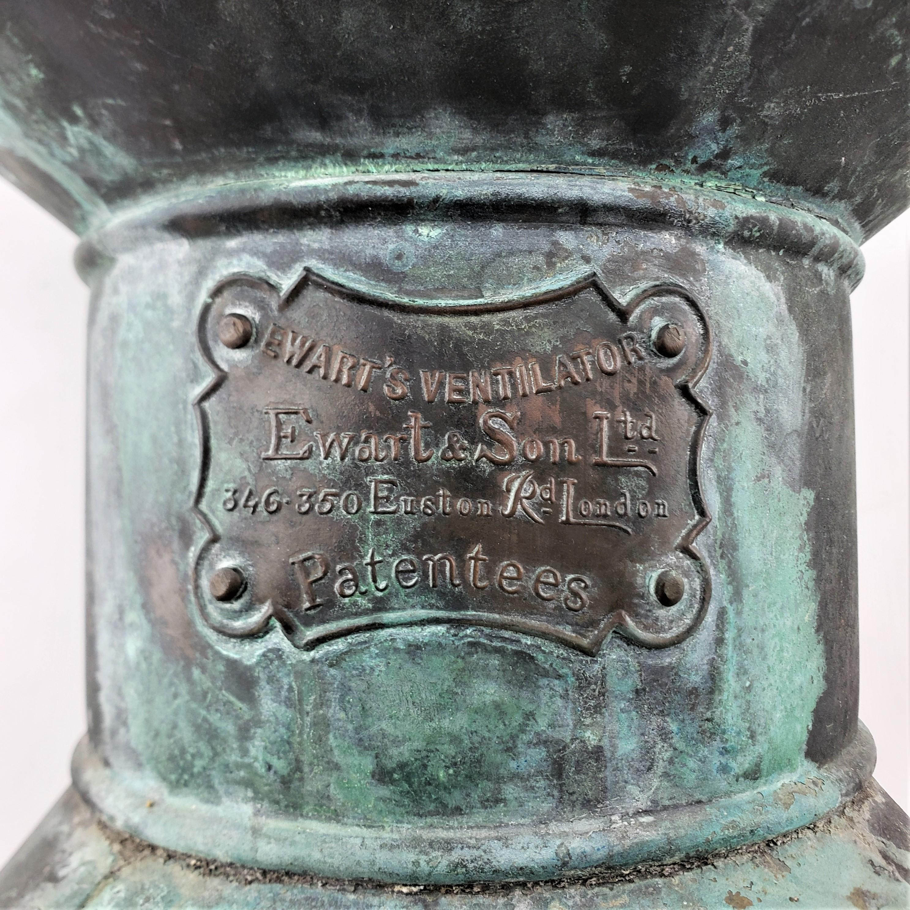 Antique Ewart & Sons English Copper Chimney Vent Cap or Garden Ornament 3