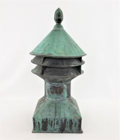 Antique Ewart & Sons English Copper Chimney Vent Cap or Garden Ornament