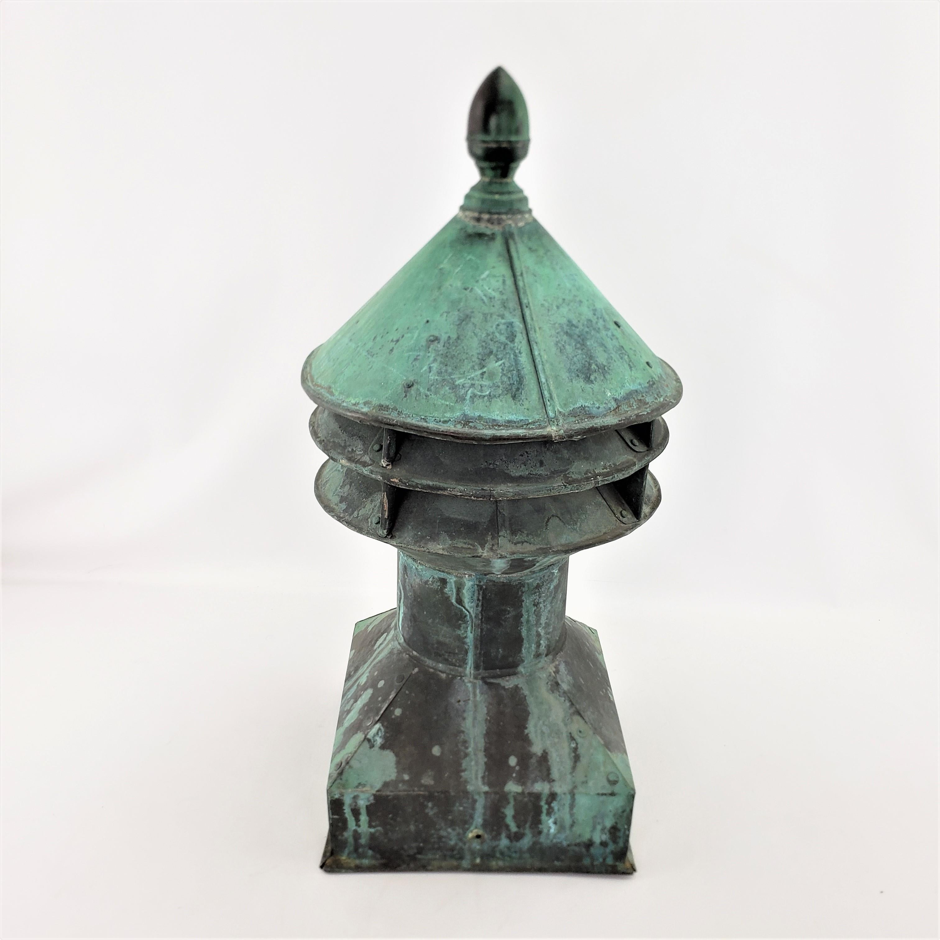 Antique Ewart & Sons English Copper Chimney Vent Cap or Garden Ornament In Good Condition In Hamilton, Ontario