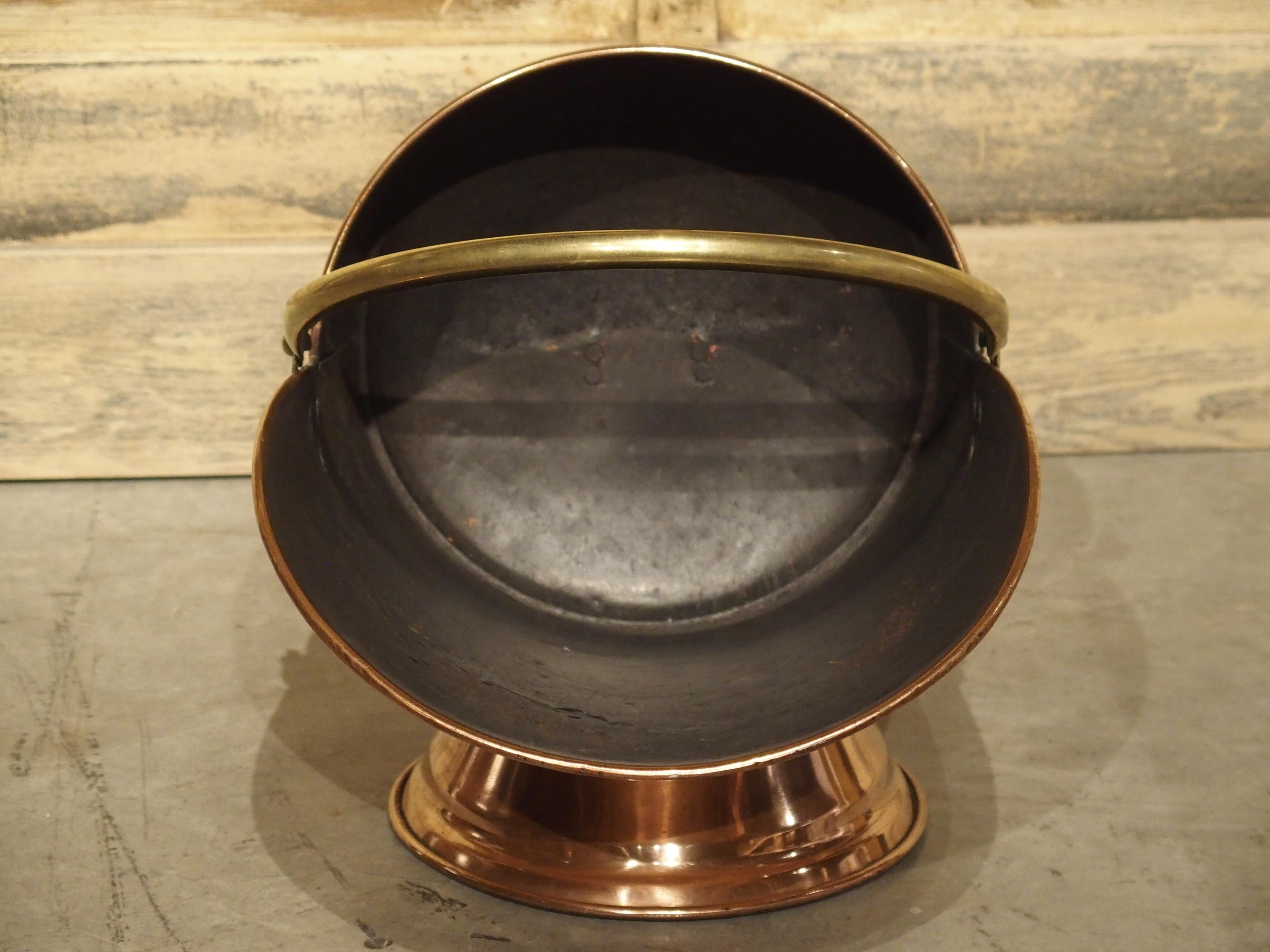 Antique English Copper Coal Scuttle, circa 1900 5