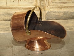 Antique English Copper Coal Scuttle, circa 1900